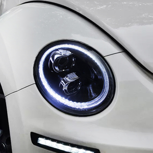 Conjunto de Faros Delanteros KGKB para VW <span class=keywords><strong>Beetle</strong></span> 1C/9C/1Y 2006-2012, Actualización de Faros Delanteros con Lentes de Proyector LED DRL - Product Image 6