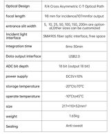 Spectromètre CCD à rétroéclairage, refroidi, pour laboratoire, température minimale -15°C ° C, Rapport signal-bruit extrêmement faible