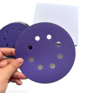Hochwertiges 8-Loch-Klettpapier mit Klett verschluss 5 ''Klett verschluss 125mm Schleif poliers cheibe OEM anpassbar - Product Image 6