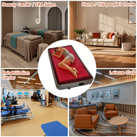 Cama de Terapia de Luz Roja de Lujo para Spa en Casa, Cama de Bienestar Infrarroja de Cuerpo Completo con 1200 LED, Cápsula de Energía Fotónica Inflable Portátil