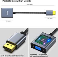 Adaptateur BENFEI vers VGA, adaptateur d'entrée vers sortie VGA compatible avec Lenovo, Dell, HP et autres marques