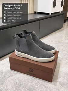 Bottes Chelsea en daim de luxe pour hommes et femmes, bottes décontractées de haute qualité, bottes à la cheville, chaussures, baskets, nouveautés - Product Image 1