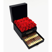 Boîte à dragées personnalisée de luxe pour la Saint-Valentin, mariage, emballage de bonbons, boîte à dessert pliable, emballage alimentaire en chocolat, boîte cadeau à tiroir