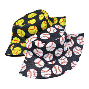 Chapeau Bob Imprimé Baseball pour Hommes et Femmes – Tendance, Imprimé Intégral, Chapeau de Soleil Pliable pour Sports de Plein Air, Casquette de Pêcheur - Product Image 1