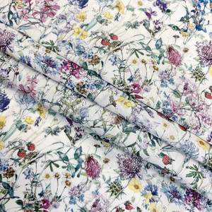 Tela <span class=keywords><strong>de</strong></span> Algodón 100% con Estampado <span class=keywords><strong>de</strong></span> Flores Silvestres, Estilo Londres Liberty, para Confección <span class=keywords><strong>de</strong></span> Ropa - Product Image 5