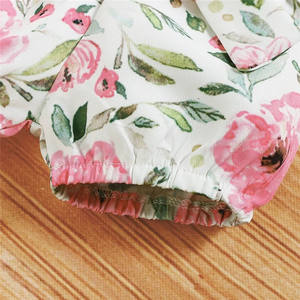 Abbigliamento di Alta Qualità per Neonata 0-6 Mesi, Tutina a Maniche Corte con Pantaloncini, Bellissimo Completo con <span class=keywords><strong>Volant</strong></span> per Neonata - Product Image 6