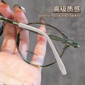 กรอบแว่นตาทรงวงรีน้ำหนักเบาพิเศษสำหรับผู้หญิง 6854 กรอบเต็มสวมใส่สบาย ต้นกำเนิดจากตานหยาง - Product Image 3