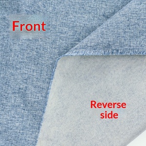 Two Tone Polyester Linen Texture Cloth Sofa Upholstery <b>Fabric</b> For Soft Hard Pack Home Decoration Luggage - Product Image 4