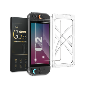 Protector de Pantalla (Paquete de 2) con Marco para Consola Nintendo Switch 2, Cristal Templado 9H HD, Película Protectora Transparente - Product Image 2