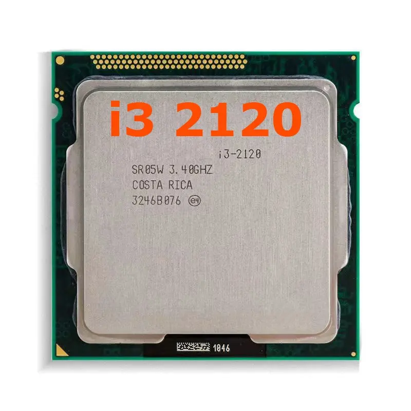 สำหรับ Intel Core I3 2120 I3 2100โปรเซสเซอร์3.3GHz 3MB แคชซ็อกเก็ตแกนคู่1155 65W CPU เดสก์ท็อป