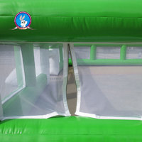 Terrain d'entraînement de football portable, terrain de pratique gonflable, assemblage rapide, système d'académie pour jeunes, jeux sportifs en PVC résistant aux intempéries