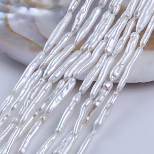 Perles de Pipa Baroques en Forme de Bouton d'Eau Douce Naturelle, Trou Droit, Cure-Dents, Accessoires de Bijoux DIY, Produit Semi-Fini d'Usine - Product Image 3