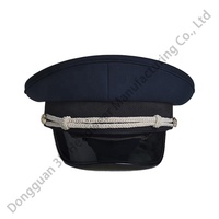 Sombrero de capitán de cosplay clásico de diseño de alta calidad con visera, sombreros de conductor con logotipo personalizado