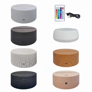 Base de Luz Acrílica, Base de Lámpara de Ilusión 3D, Base de Lámpara LED USB con Control Remoto, 7 Colores Cambiantes para Decoración de Habitación Infantil - Product Image 1