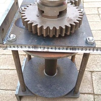 Treuil hydraulique à câble pour grue montée sur véhicule, pour le tirage du bois et des tiges de maïs, bleu/gris