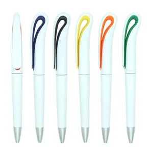 أقلام حبر جاف ترويجية بألوان متنوعة حسب الطلب ، أقلام حبر جاف مطبوعة بشعار بلاستيكي ، أقلام حبر جاف فارغة