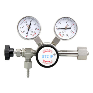ตัวลดแรงดันสแตนเลส Stcif รุ่น R21SL G 316 พร้อมวาล์วเข็มสำหรับถังบรรจุออกซิเจนและไนโตรเจน - Product Image 3
