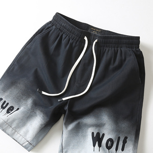 Set Streetwear Personalizzato 100% Cotone per <span class=keywords><strong>Uomo</strong></span>, T-shirt Larga con Ricamo a Patchwork e Pantaloni Stampati, Completo Due Pezzi - Product Image 4