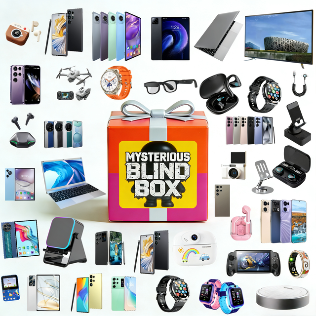New Trending Lucky Electronics Mystery Box Random 5 Items Earphones Smart Watch Mobile Phone 100% Surprise Advanced Blind Box