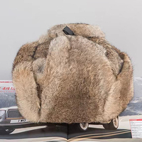 Gorro de Invierno Tejido a Mano Estilo Ruso, Ajustable, para Esquí, Unisex, Resistente al Viento, con Orejeras, Personalizable