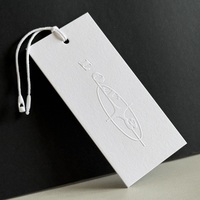 Étiquettes de prix en papier coton personnalisées de haute qualité, écologiques, pour vêtements, sacs, chaussures, vente en gros, logo personnalisé
