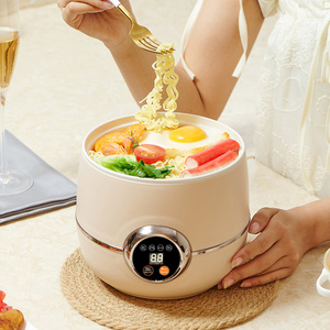 Cuiseur à riz compact domestique 450W 2.0L à double couche, mini capacité, contrôle numérique intelligent, cuisson rapide, avec tasse doseuse automatique 2.0L - Product Image 2