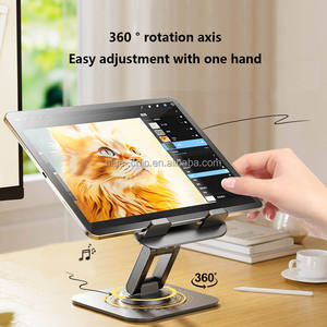 Universal nueva Base portátil 360 Metal teléfono móvil <span class=keywords><strong>plegable</strong></span> ajustable escritorio aluminio Guangdong soporte para teléfono móvil - Product Image 2