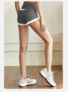 Shorts de sport pour femme Peach Butt, taille haute, élastiques, respirants, séchage rapide, pour yoga, course à pied et fitness, anti-transparence - Product Image 4