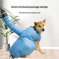 Sac de séchage pour animaux de compagnie haute performance avec ouverture élastique réglable pour le toilettage à domicile des chiens