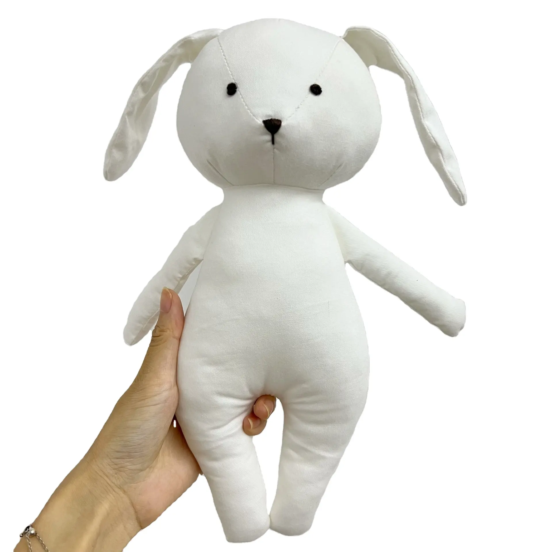 Wholesale Ins Style Organic Animal Baby Cute Cotton Bear Bunny Plushy Toys Handmade Kawaii Stuffed Animals Plush Doll