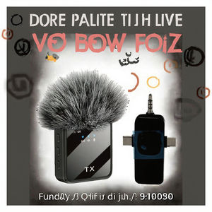 Micrófono Inalámbrico Portátil con Cancelación de Ruido F11-2 para Niños, Material ABS, Respuesta de Alta Frecuencia, Uso Especial en Vivo - Product Image 6