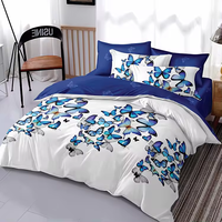 Ensemble de literie et rideaux en microfibre patchwork grand format, toucher agréable, de l'usine chinoise de textiles de maison