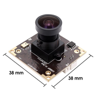 Smeiker SMK-USB3MP01H-L36 Módulo de Cámara USB 3MP H.264 WDR con Lente Ojo de Pez CMOS AR0331, Mini Webcam con Micrófono