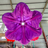 Fleur gonflable géante avec capteur, décorations d'événements en plein air, fleur gonflable géante, lumière de fleur pour la décoration de jardin, place, événement