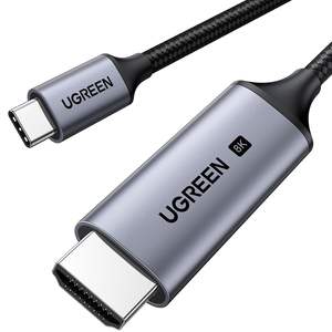 Câble UGREEN USB C vers <span class=keywords><strong>HDMI</strong></span> 8K 60Hz 4K <span class=keywords><strong>240Hz</strong></span> Thunderbolt 4/3 Type C vers <span class=keywords><strong>HDMI</strong></span> 2.1 Câble 48 Gbps HDR HDCP2.3 - Product Image 1