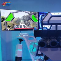 Simulateur de jeu de course automobile 4D Joyplay, machine de jeu d'amusement, simulateur de conduite 5D, simulateur de conduite de voiture d'arcade avec 3 écrans HD