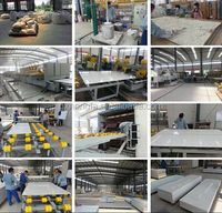 Ligne de production de dalles de quartz Calacatta blanches en pierre artificielle Machine à dalles de granit/marbre de comptoir en pierre de quartz d'ingénierie