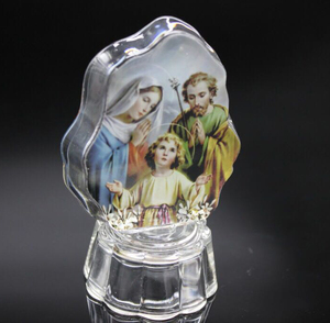 Katholischen ST.Joseph glas religion taufe geschenk MH-G0418 - Product Image 1