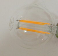 Ampoule LED à filament A60 E27 6W 2700K 220-240V certifiée RoHS 115lm/W 600lm CRI90 Aluminium+Verre Utilisation résidentielle Intérieur