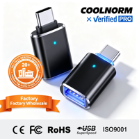Adaptador tipo C OTG 3,0 Transferencia de datos del teléfono celular y lector de tarjetas USB Salida de CA Conversión conveniente de C a USB