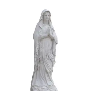 تمثال مريم العذراء بأحجار غربية, تمثال بمريم مريم العذراء ذو ألوان مخصصة بجودة عالية لتزيين الحدائق