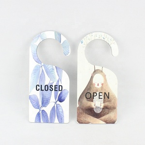 20% off Custom Logo Sublimation Blanks MDF Hardwood Door Hang Tag Sign Wooden Hanger Plaque Lightweight Indoor Use