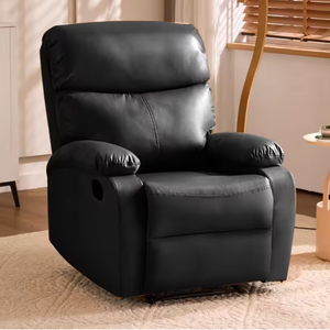 Sillón Reclinable de Cuero a Precio de Fábrica, Sillón Individual de Estilo Casual, Sofá Espacial, Sillón de Descanso para Sala de Estar - Product Image 3