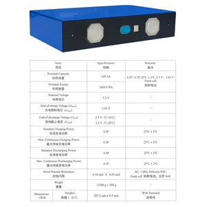UBPPOWER 3.2V 628Ah 314Ah 角柱型LiFePo4バッテリーセル 実際容量は最大670Ahに達します QRコードは明確で読みやすい - Product Image 4