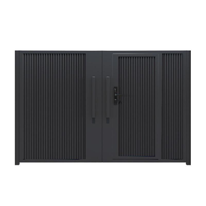 Portails coulissants pliants modernes en aluminium sur mesure pour maisons, avec télécommande <span class=keywords><strong>électrique</strong></span>, garantie 5 ans - Product Image 2