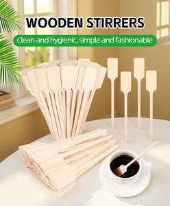 Usa e getta in legno più popolari forma diversa caffè agitatore per Cocktail agitatori per caffè tè con buona qualità - Product Image 3