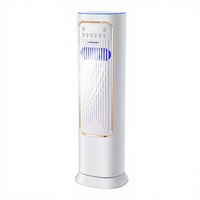Refroidisseur évaporatif vertical domestique 8A, unité tout-en-un double fonction, mini climatiseur à bloc de glace, purification de l'air, télécommande