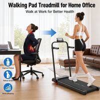 Tapis de marche électrique ultra-plat Cardio Power First avec inclinaison manuelle pour le bureau