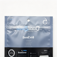 Sachet Doypack en Mylar Personnalisé avec Logo, Imprimé par Héliogravure, Qualité Alimentaire, Anti-humidité, avec Fermeture Éclair Standard et Fenêtre Transparente