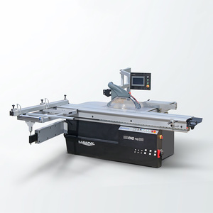 Scie à bois contrôlée par PLC avec grand chariot coulissant Modèle économique CNC Table coulissante Scie à panneaux - Product Image 1